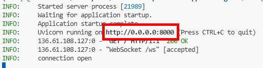 Access the application in a web browser