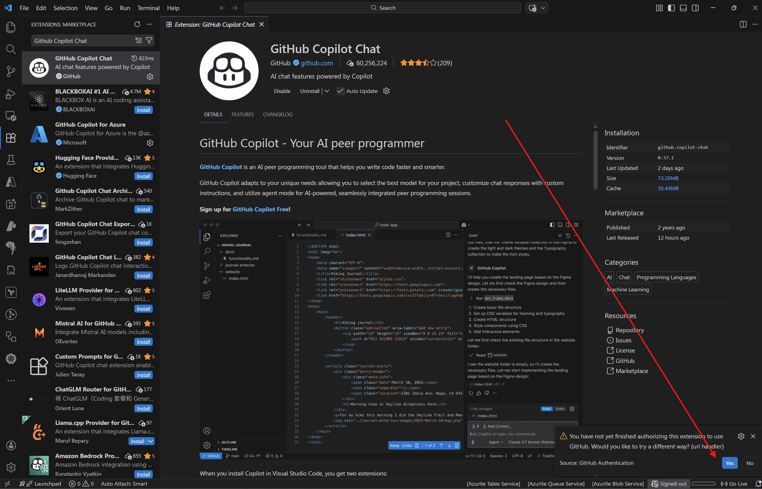 GitHub Copilot SSO cancle