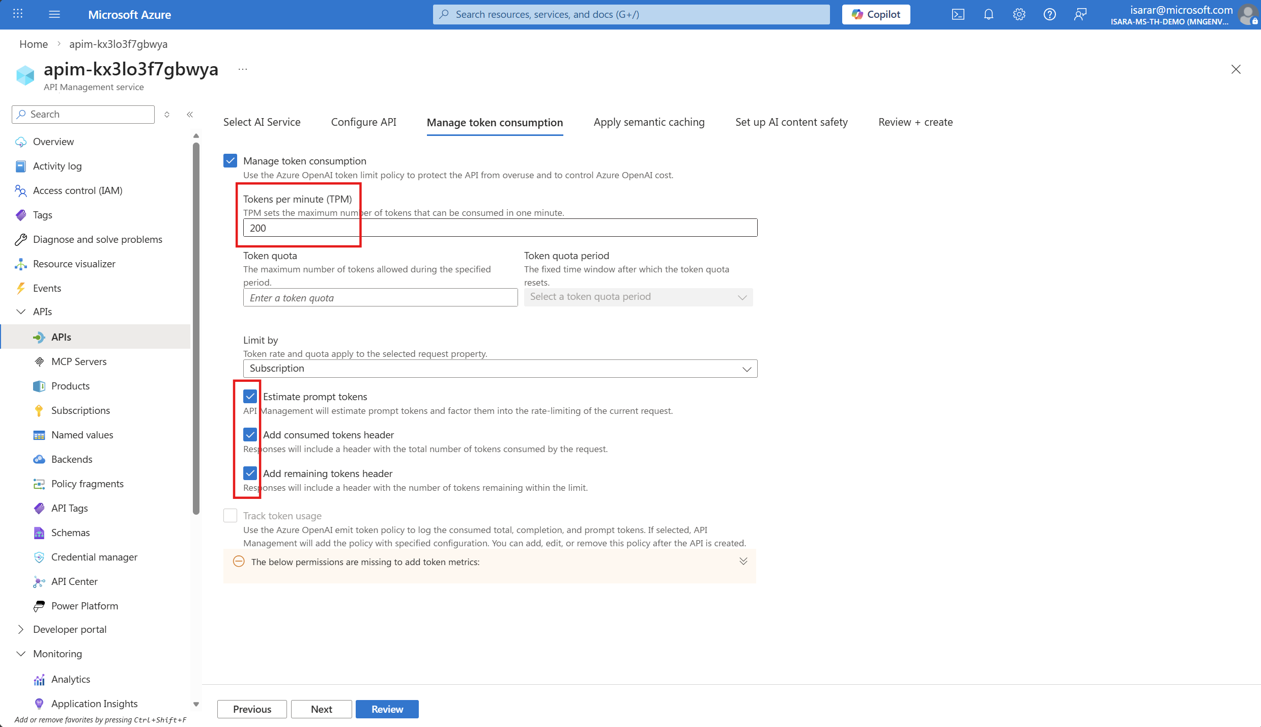 Edit policy XML