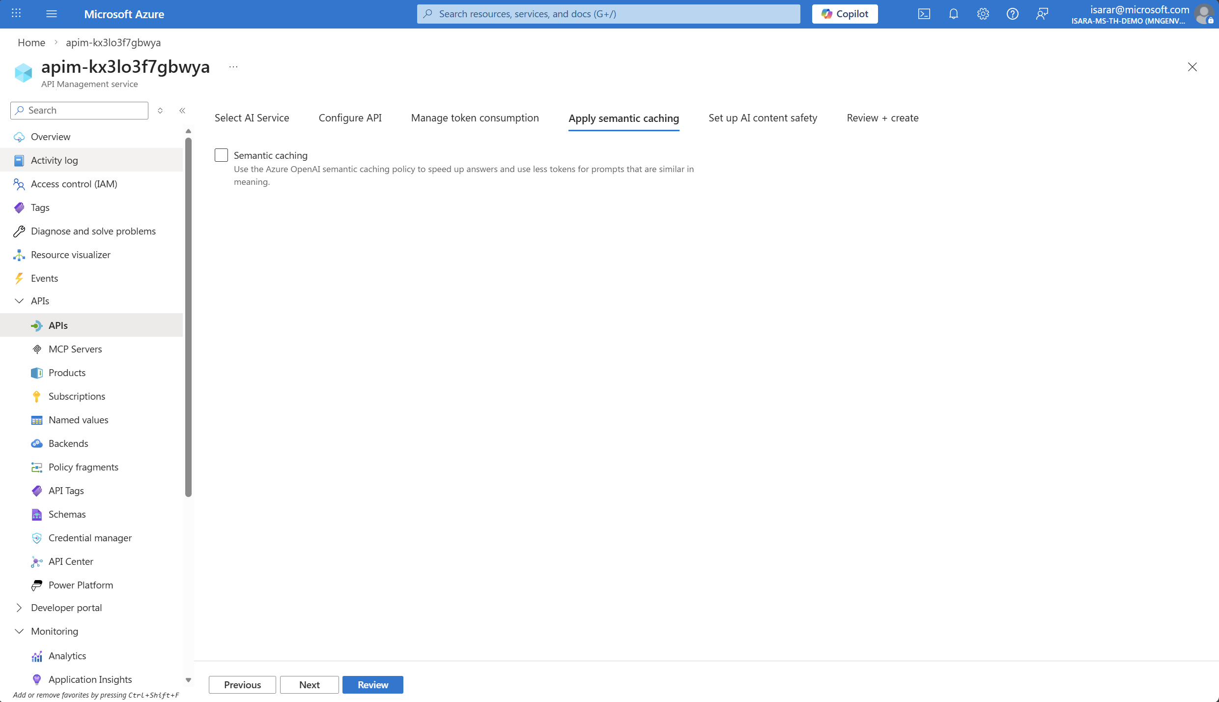 Add rate limiting policy