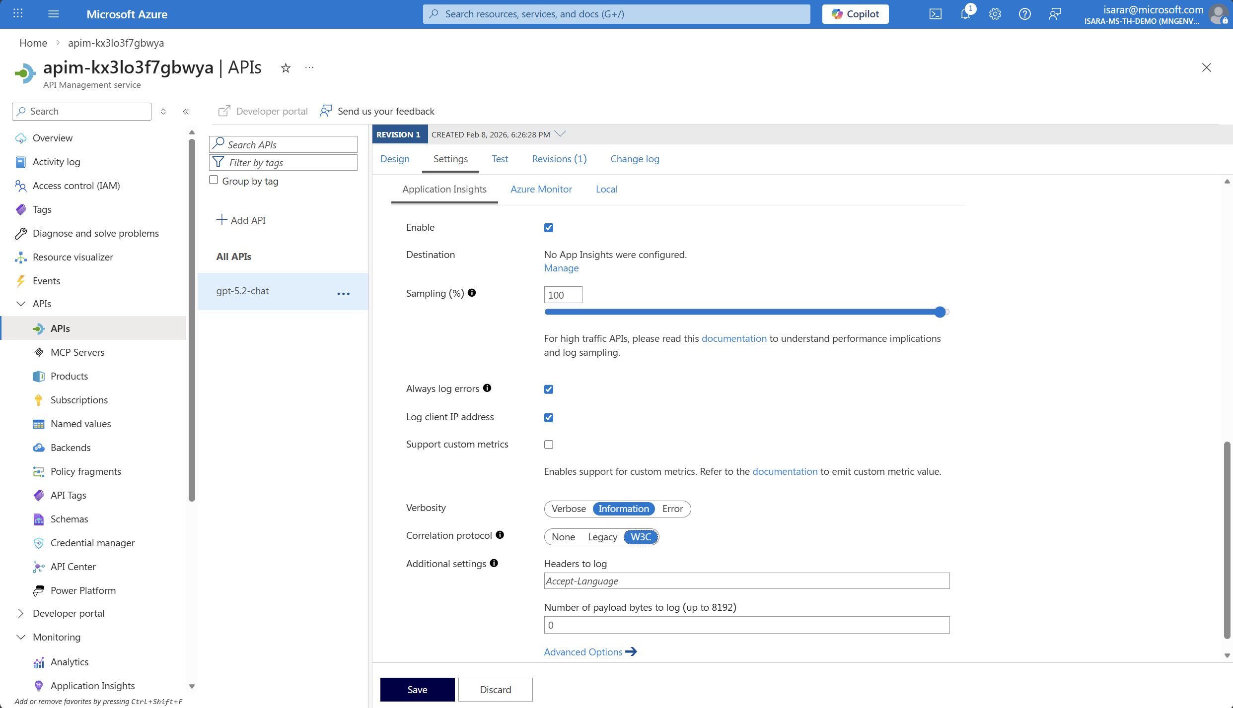 Configure API import settings
