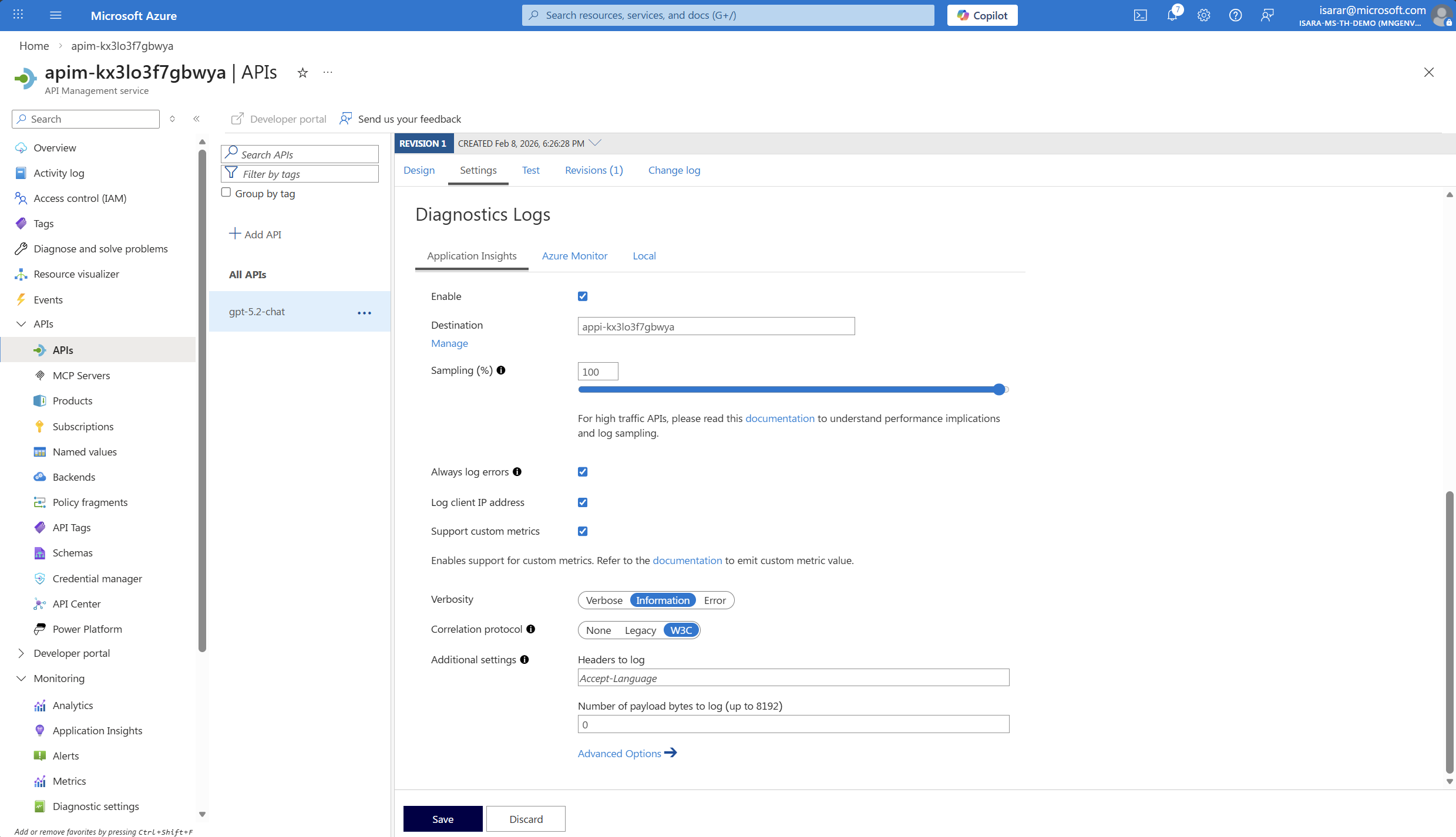 Configure API import settings