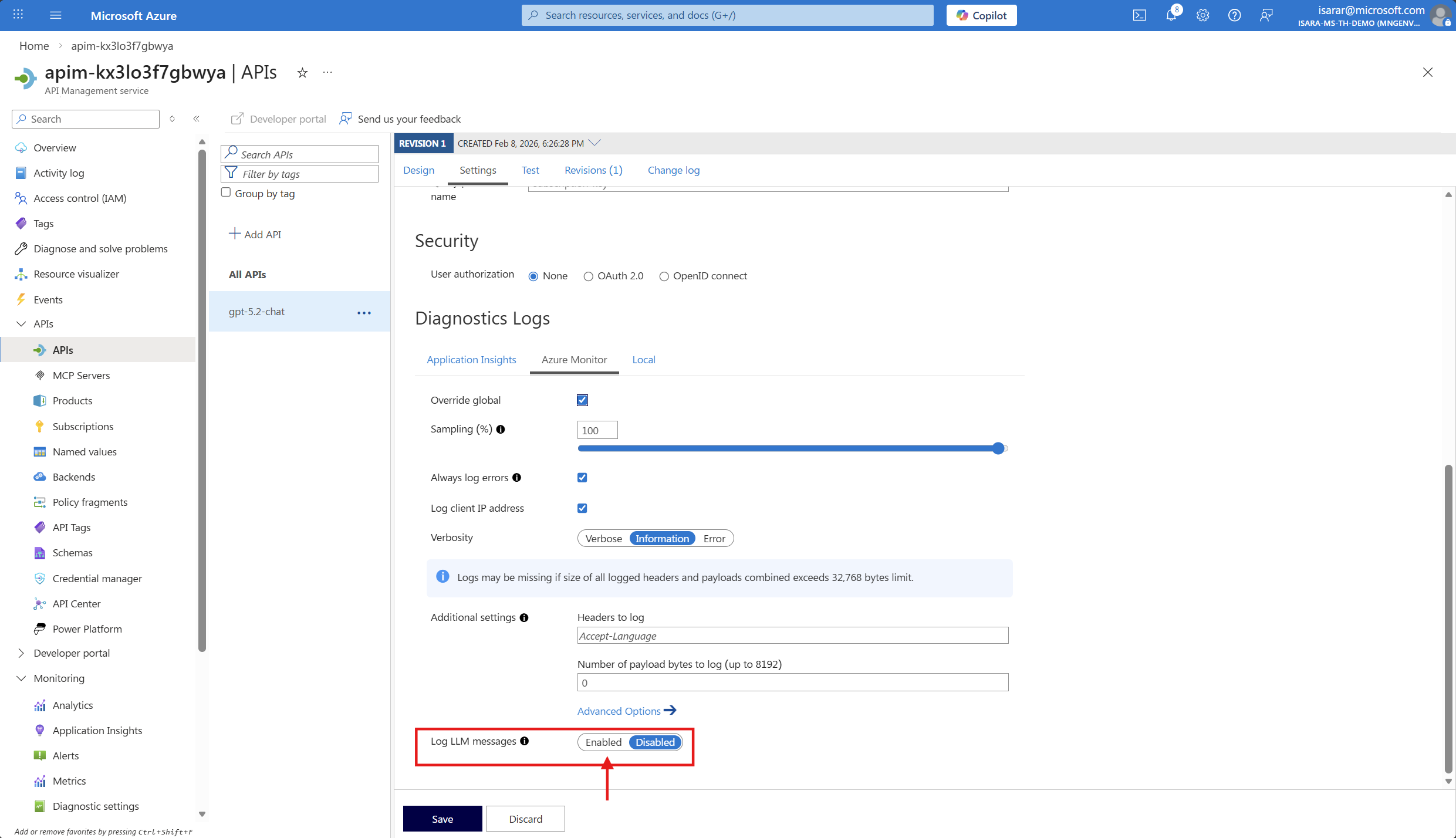 Configure API import settings