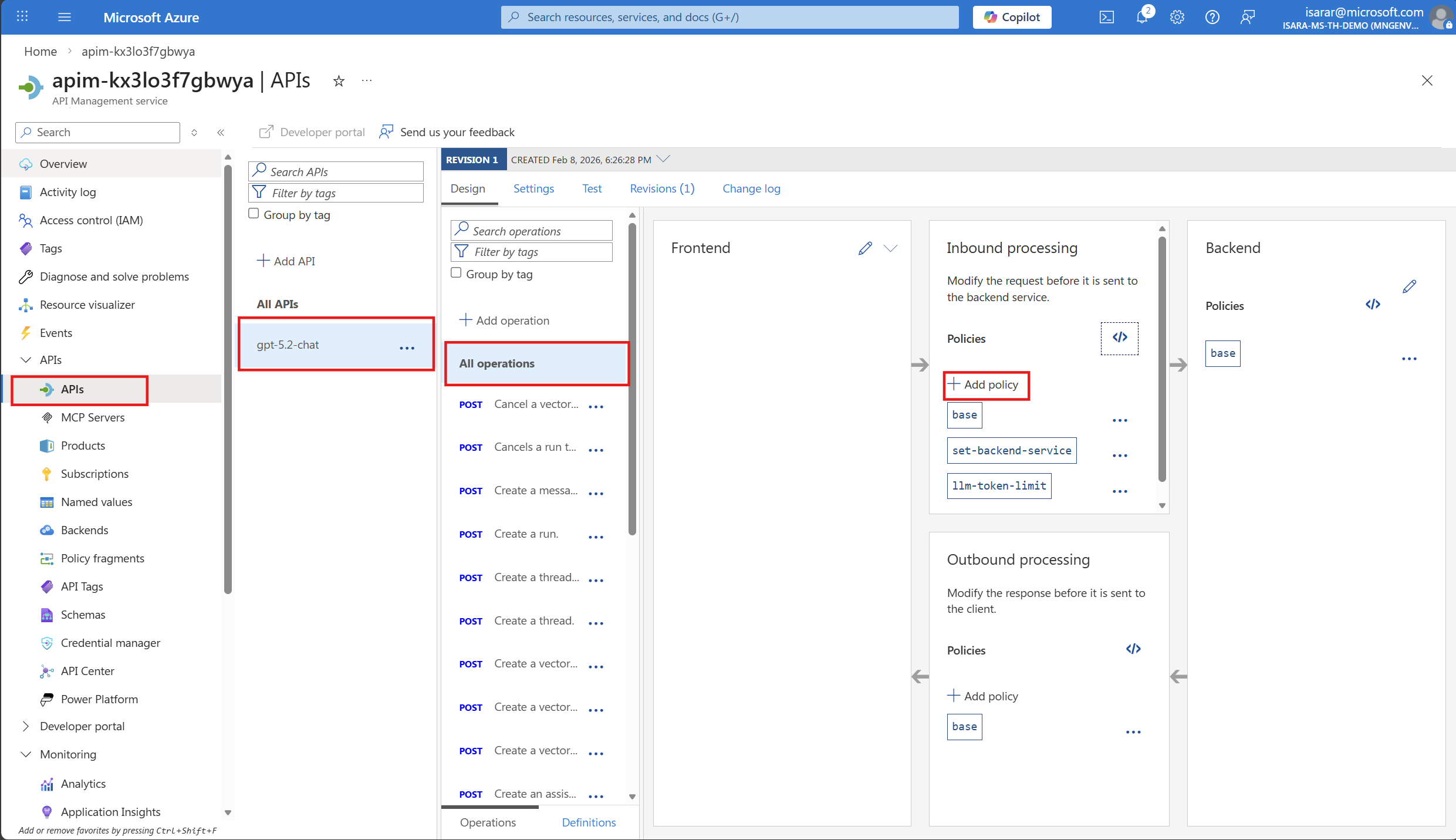 Configure API import settings