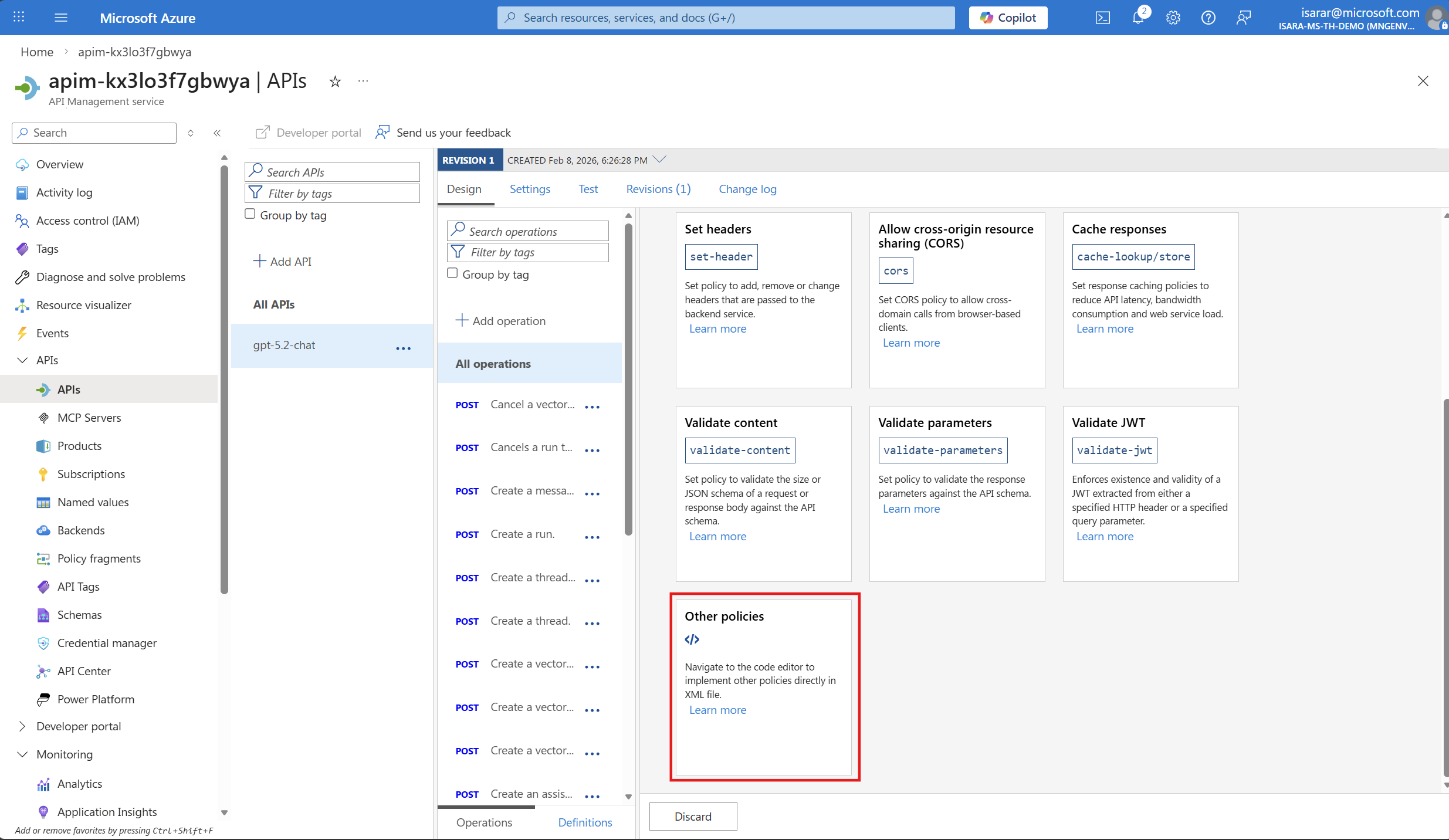 Configure API import settings