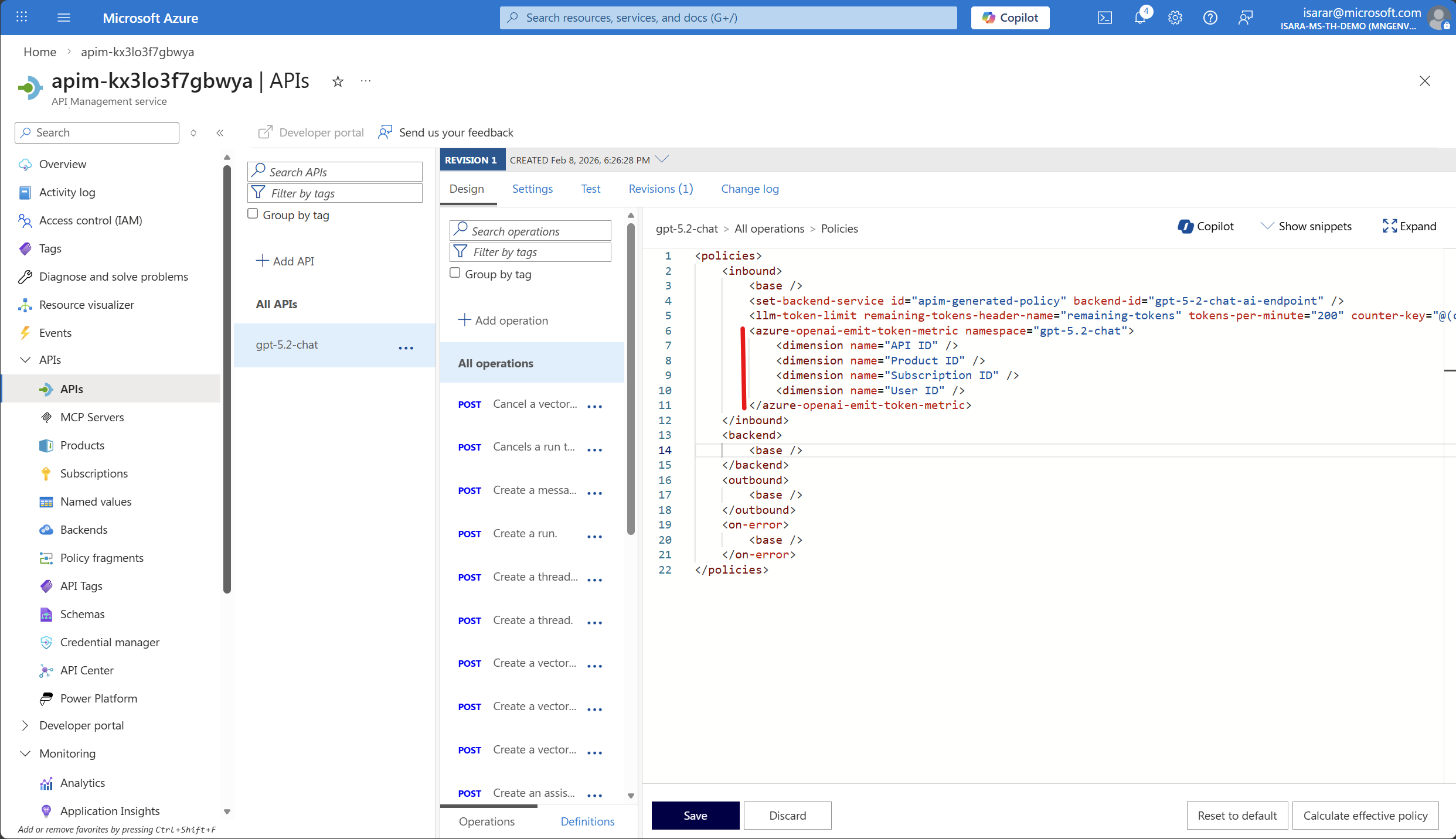 Configure API import settings